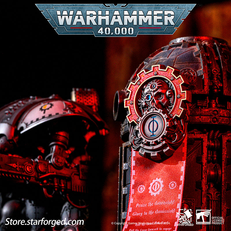 The Machine God Starforged Seal of Omnissiah Machine God Deus Mechanicus Men's Brooch
