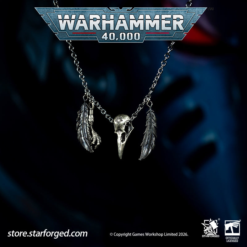 Starforged Warhammer 40K Space Marines Raven Guard The Black Wings of Deliverance Necklace Pendant Men's Fashion Jewelry Sterling Silver Rings The Raven Guard is the smallest Legions of the Great Crusade. They adhere faithfully to the modes of warfare laid down within the Codex Astartes, yet their tactics diverge drastically from those of their brother Legions.At the onset of every battle, the Raven Guard deploy swathes of Scouts to gather intelligence across the front lines.&nbsp; Thereafter, command cadre