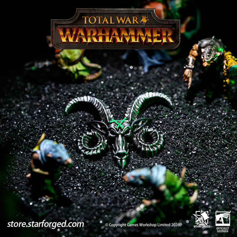 Total War III Warhammer Emblem of the Horned Rat Pin Badge Skaven Faction Race Badge Emblem