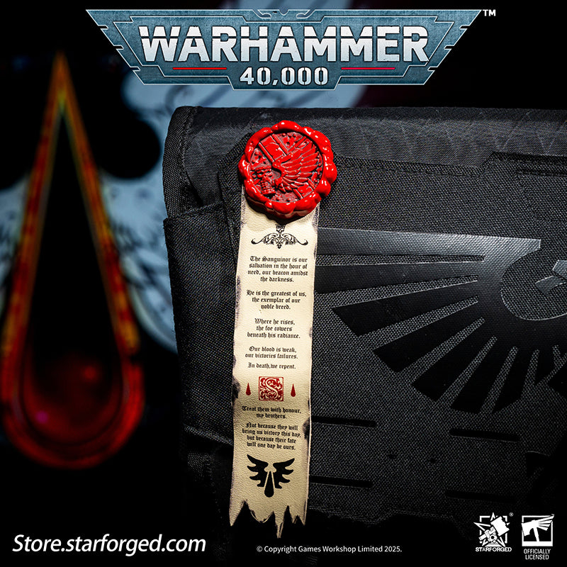 Starforged Warhammer 40K Space Marines Death Company Raven Wing Purity Seal Collection Men's Accessories