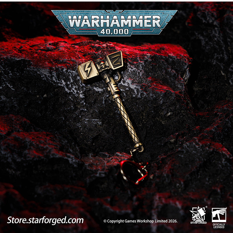 Starforged Warhammer 40000 Thunder hammer & Thunderhead KeyChain Space Marines Astartes WH40 Jewelry