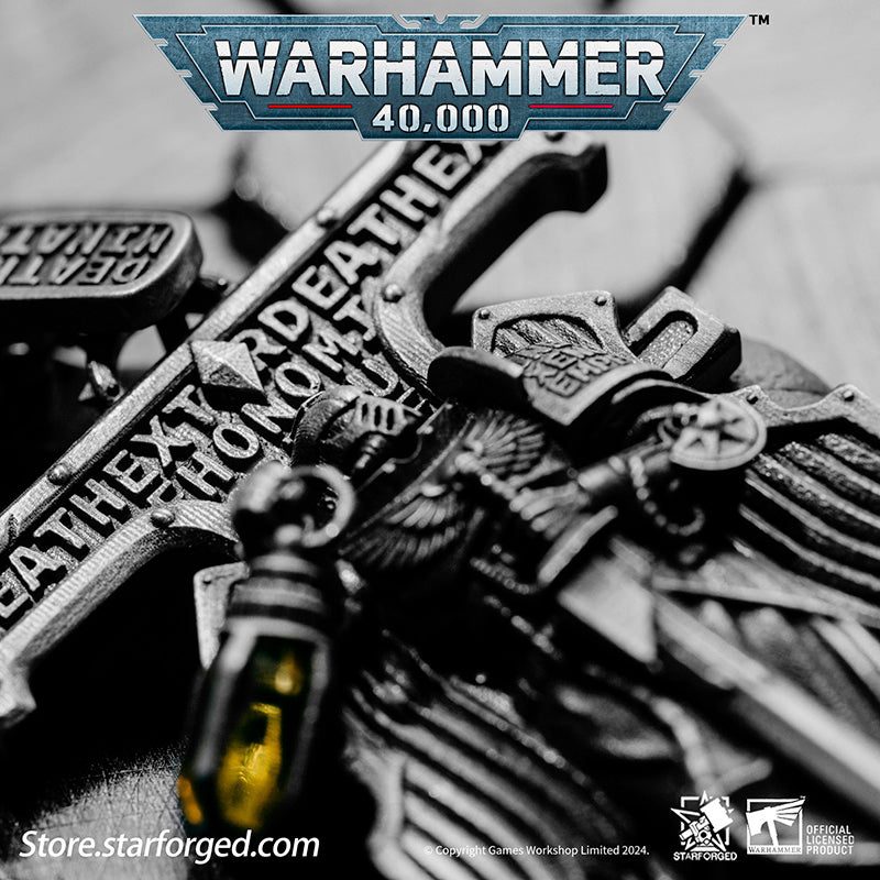 Starforged Warhammer 40K Stigmata of ShadowBreaker Men's Sterling Silver Pendant Necklace