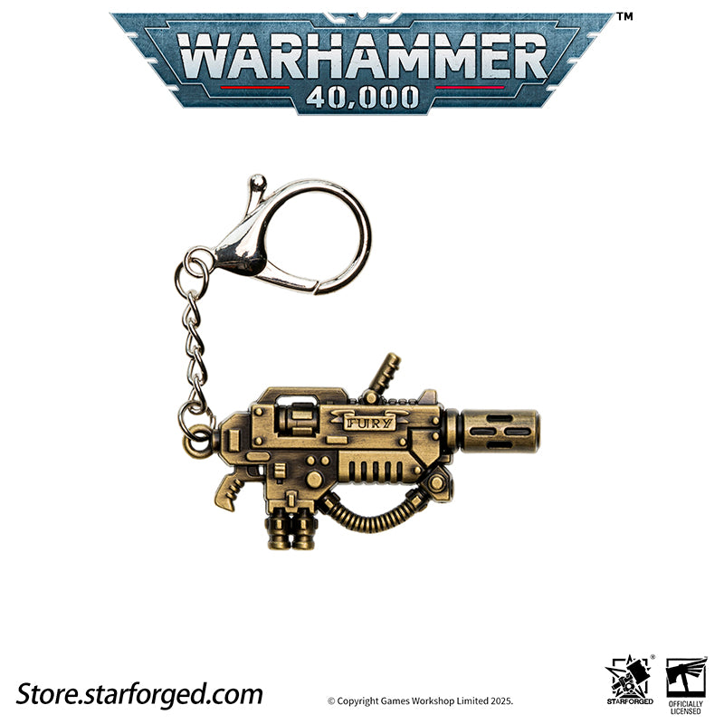 Starforged Warhammer 40K Imperium of Man Eradicator's Melta Gun Keychain Men's Jewelry Accessories Melta weapons are powerful arms that function either by sub-atomically agitating the target to 