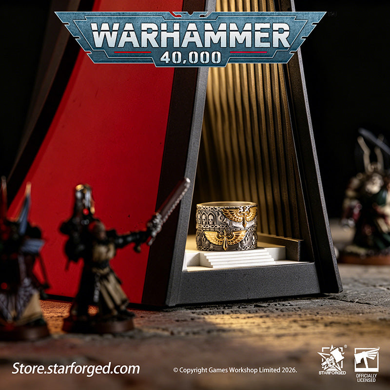 Starforged Warhammer 40K Dark Angels Space Marines Sons of Caliban Ring Accessories Game Merchandise Warhammer Gifts Fashion Accessories The Watchers in the Dark are a distinct race dwelling aboard the Rock, the Dark Angels mobile fortress-monastery.&nbsp; Small of stature and robed in long vestments, they possess an innate gift to ward off daemonic entities of Chaos, an affinity akin to the rare, enigmatic Untouchables who nullify surrounding warp energies.