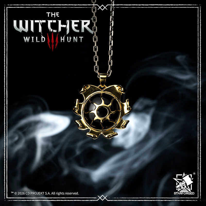 Starforged The Witcher 3: Wild Hunt Nilfgaardian Royal Pendant Silver Pendant Game Merchandise Officially Authorized The Nilfgaardian Empire is the most powerful empire in the known world and in history. Located in the south of the continent, it boasts formidable military forces and elite commanders.  Its capital is the City of Golden Towers, situated on the banks of the Alba River. The empire continuously expands its territory by conquering neighboring lands through both military might and political maneuv