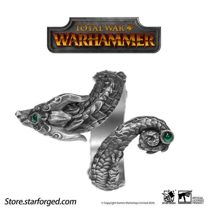 Starforged  Total War Warhammer III Dragons of Cathay  Zhao Ming & Miao Ying Dragon Ring Game Peripherals Set