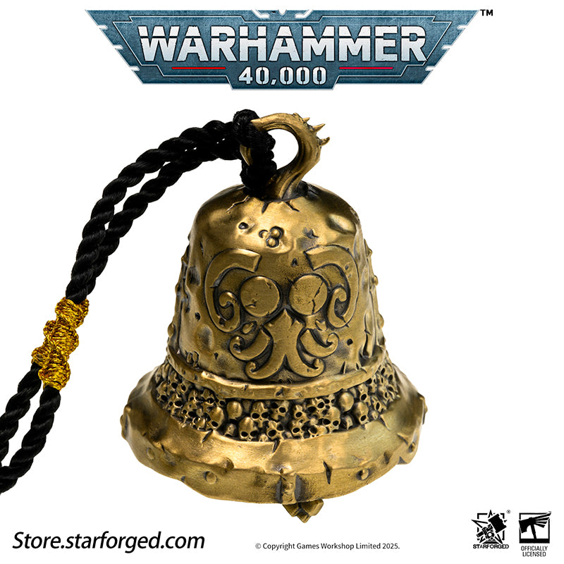 Starforged Warhammer 40K Plague Bell of Nurgle Chaos Warriors Copper Pendant Other Nurgle is the God of Primordial Momentum, possessing infinite energy and an abiding love for all life. To Him, every manifestation of existence is sacred - from the wailing of infants to the ravages of plague bacteria.  His faithful behold continent-spanning pestilences with reverent awe, rejoicing at each agonized moan of suffering as testament to their master's boundless power. They watch these cycles of disease and ruin, t