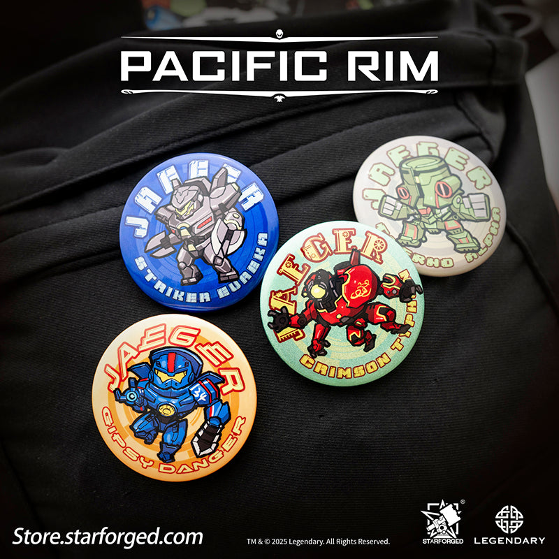 Starforged Pacific Rim Pin Badge Set Men's Accessories Official License