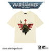 Starforged Warhammer 40K Dark Angels  Unrest Caliban Commemorative White T-shirt Clothing