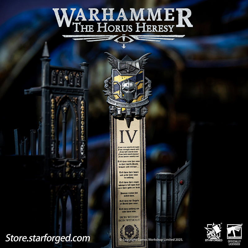 Starforged Warhammer 40K 4th Legion Iron Warriors Honour Badge Of Warsmith Seal Badge The history of the IVth Legion traces back to the final days of the Unification Wars on Terra. Created as part of the Emperor's grand design, the Iron Warriors rapidly expanded during the conflicts, their gene-seed demonstrating remarkable adaptability that allowed the Legion to swiftly integrate new recruits and resources - forming the unyielding foundation for the Great Crusade.
