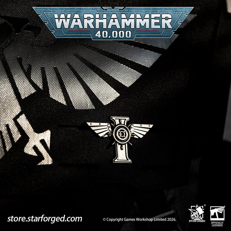 Warhammer 40K Peripheral Products Navis Imperialis Brooch Silver Pin Badge Starforged
