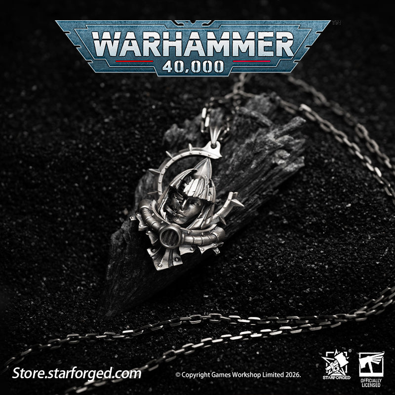 Starforged Warhammer 40K Adepta Sororitas Artificer Reliquia Sororitas Pendant Silver Necklace Warhammer Gifts Fashion Accessories