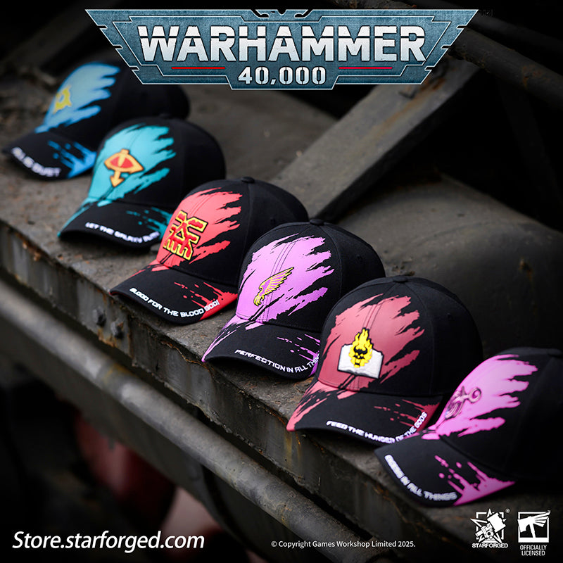 Since Starforged released its Warhammer-themed baseball caps, the product line has received unanimous praise from fans. Whether online or offline, these caps have become a popular and easily accepted everyday fashion accessory for most players. However, Chaos faction fans have long felt left out due to the lack of their favorite designs. This time, we're launching the first wave of Chaos-themed baseball caps to fulfill their long-awaited wish!

In this baseball cap collection, we bring Warhammer fans a sele