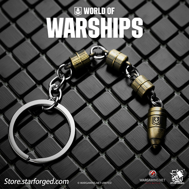 Starforged World of Warships WOWS Battleship World Bullet Launch Keychain Game Peripherals Wargaming License