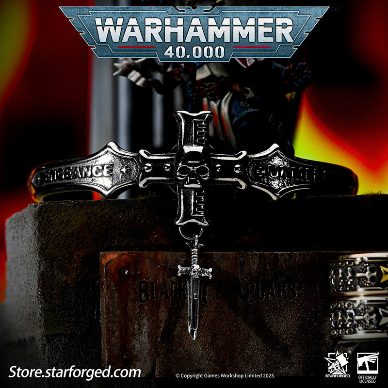 Starforged Warhammer 40K Black Templars Emperor's Champion Bracelet Men's Vintage Fashion Trends Wristband Other