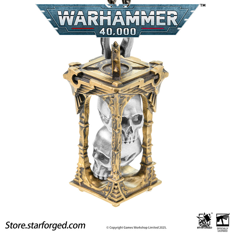 Starforged Warhammer 40K Imperium of Man Skull Shrine Necklace Men's Jewelry Accessories