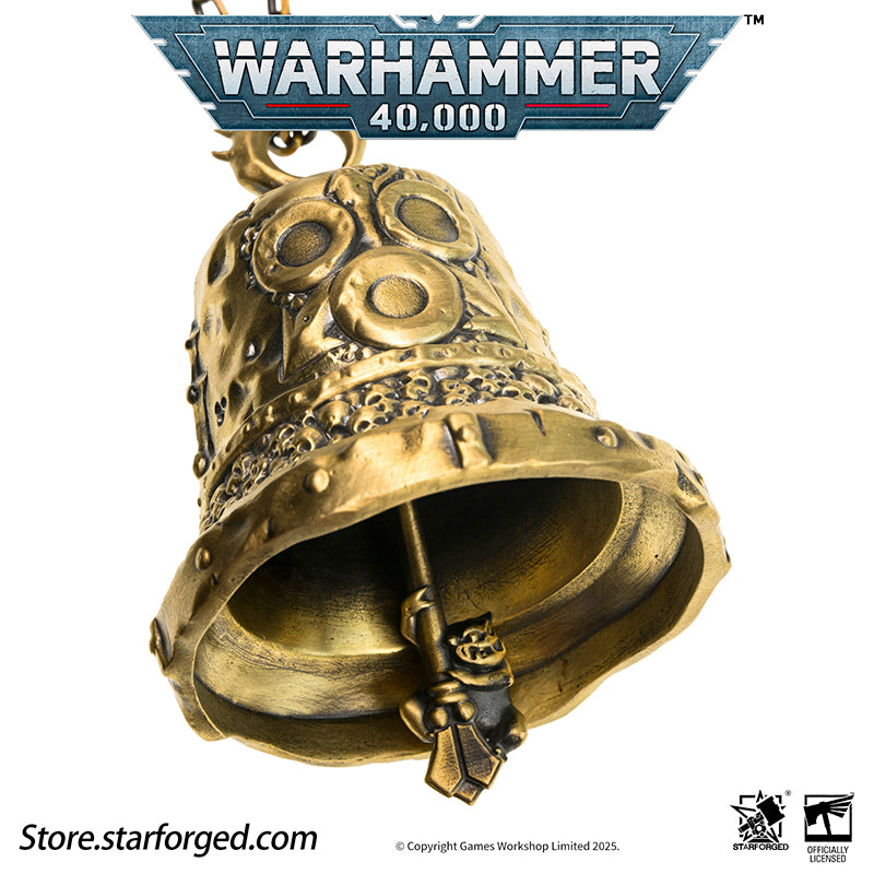 Starforged Warhammer 40K Plague Bell of Nurgle Chaos Warriors Copper Pendant Other Nurgle is the God of Primordial Momentum, possessing infinite energy and an abiding love for all life. To Him, every manifestation of existence is sacred - from the wailing of infants to the ravages of plague bacteria.  His faithful behold continent-spanning pestilences with reverent awe, rejoicing at each agonized moan of suffering as testament to their master's boundless power. They watch these cycles of disease and ruin, t