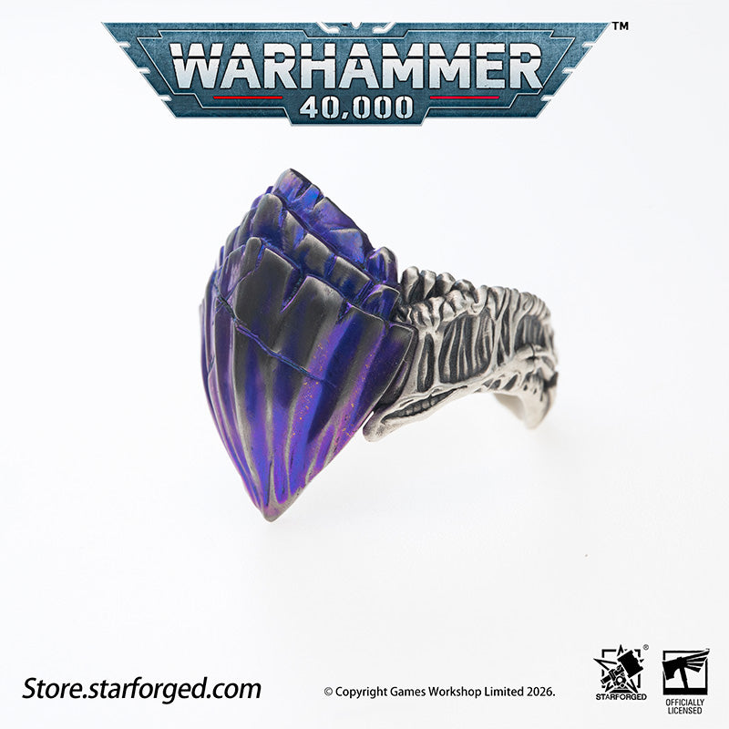 Starforged Warhammer 40K Tyranids Carapace Ring Accessories Game Merchandise Warhammer Gifts Fashion Accessories