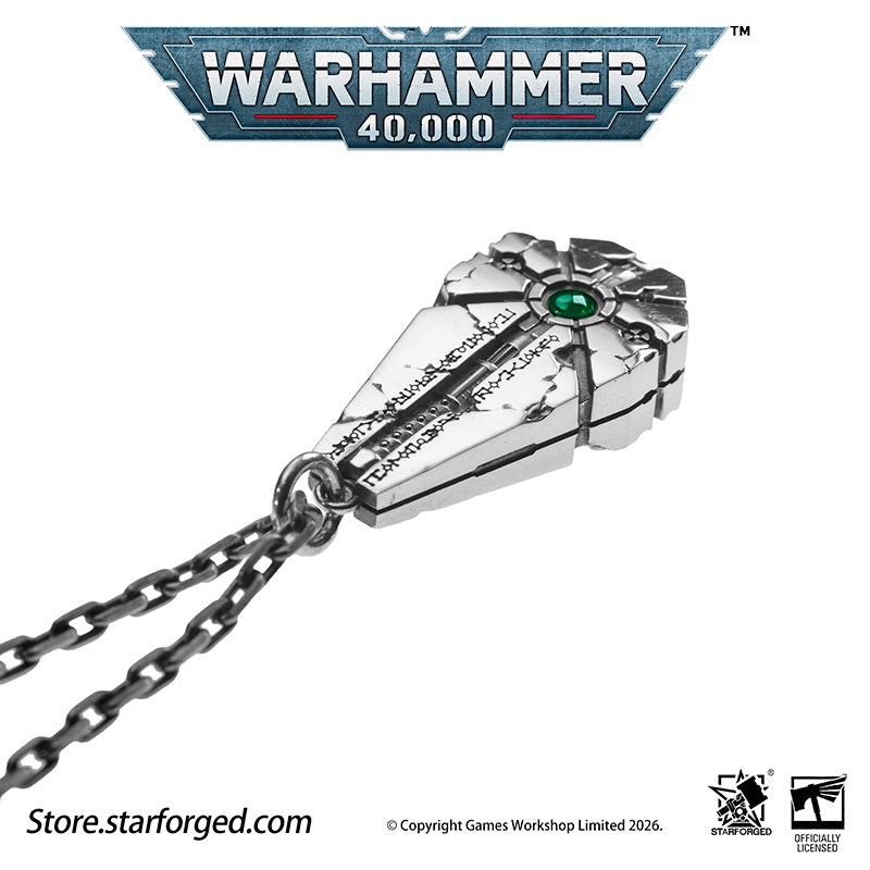 Warhammer 40K Starstele of Dominion Pendant Necrons Necklace by Starforged