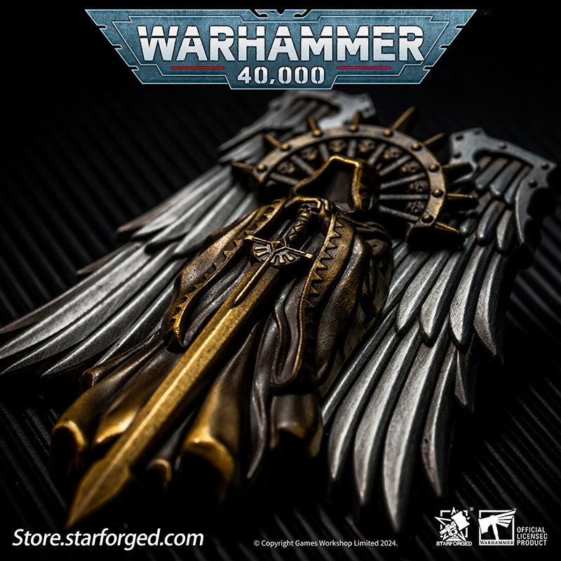 Starforged Warhammer 40K Dark Angels Seal of Duty Emble of Inner Circle Brooch The Dark Angels, ranked as the First among the twenty Space Marine Legions, were the first Astartes Legion created before the Great Crusade. Many of their strategic doctrines and tactical teachings became the foundation for the Space Marines that followed. Their Primarch, Lion El'Jonson, holds a pivotal role in the long history of the Warhammer universe. Recently, the father of the First Legion has returned to the 40K universe, a