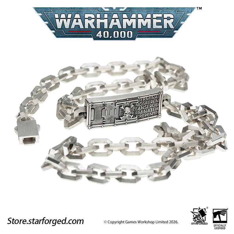 Starforged Warhammer 40K Space Marine Deathwatch Chain Bracelet Fashion Accessories