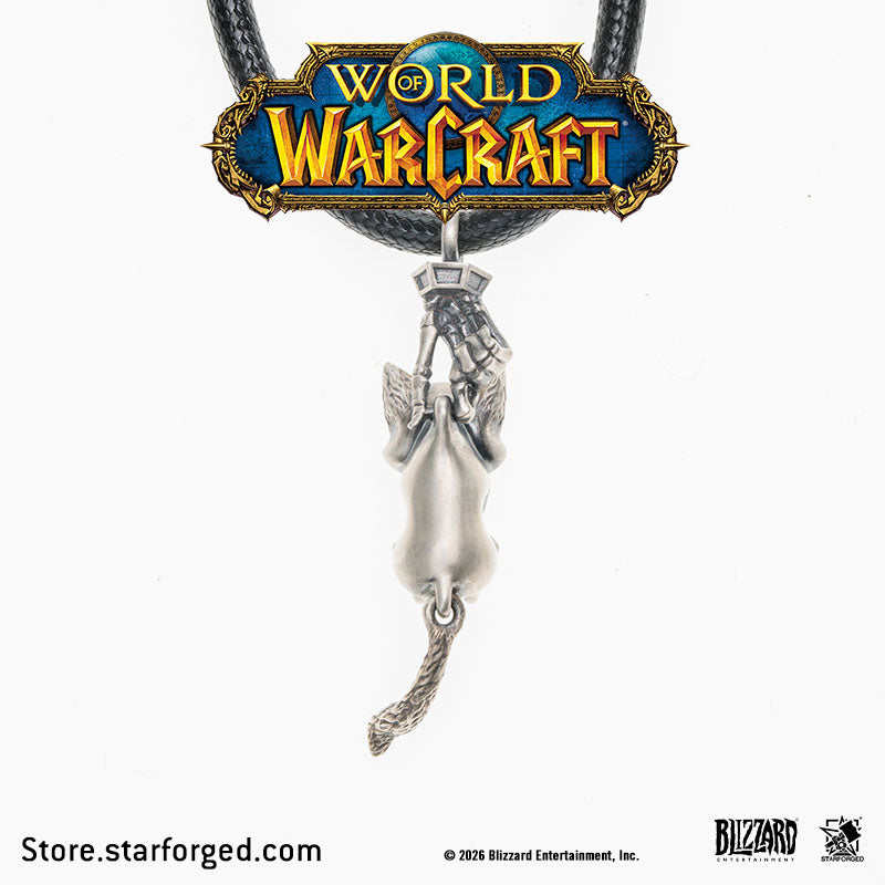 Starforged World of Warcraft Mr.Bigglesworth Necklace Men's Fashion Jewelry Officially Authorized The Softest Echo Within Eternal Frost A Timeless Stillness of Cold Bones and Fragile Life An Unbreakable Bond The Lich and His Final “Life” Across the Frozen Spires of the Necropolis, Beyond into the Eternity of the Shadowlands  Mr. Bigglesworth is the beloved cat of Kel'Thuzad. A level 5 neutral house cat, he can be found at the entrance of Naxxramas. If you kill Mr. Bigglesworth, Kel'Thuzad will angrily curse
