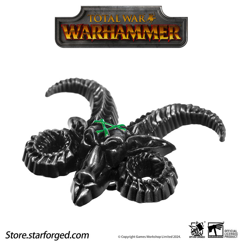 Total War III Warhammer Emblem of the Horned Rat Pin Badge Skaven Faction Race Badge Emblem