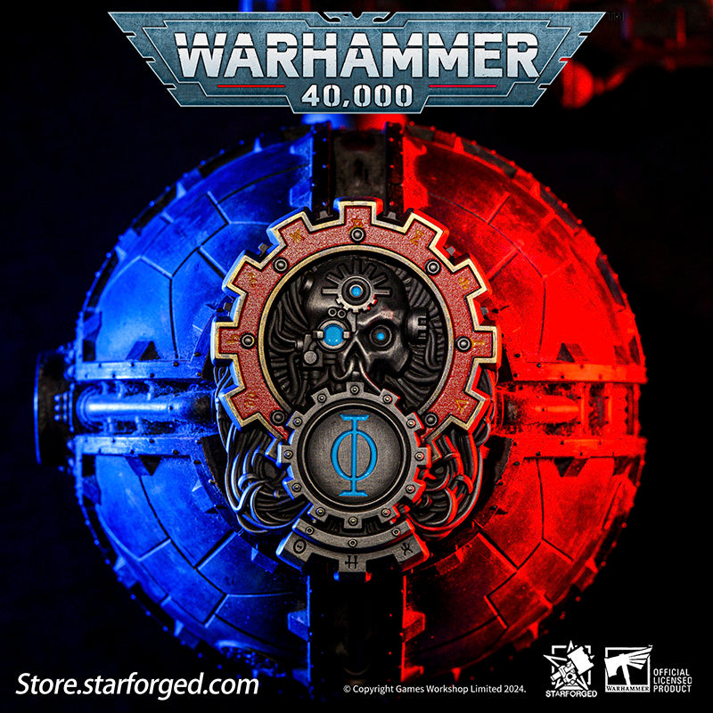 Starforged Seal of Omnissiah Machine God Deus Mechanicus Men's Brooch Pin Badge  Backpack Clothing Accessories Warhammer 40K