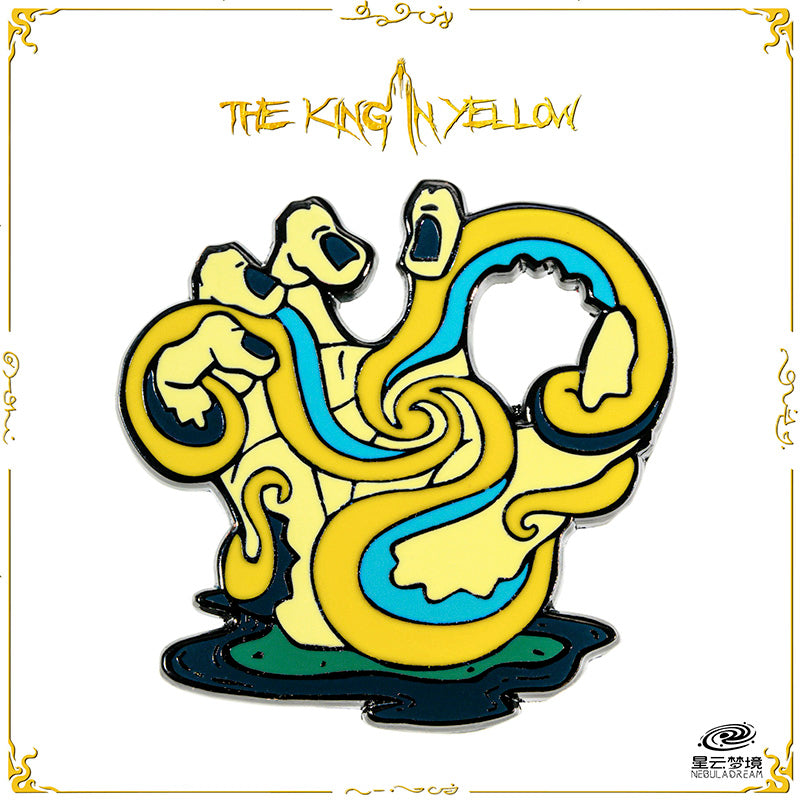 Starforged Cthulhu Mythos The King in Yellow Enamel Pin Badge Brooch Classic Fantasy Horror Novel Peripheral Products