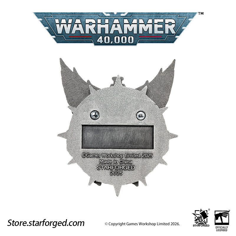 Starforged Warhammer 40K Space Marines Grey Knights Scroll Pin Heavy Badge Men's Fashion Jewelry Pin Badge
