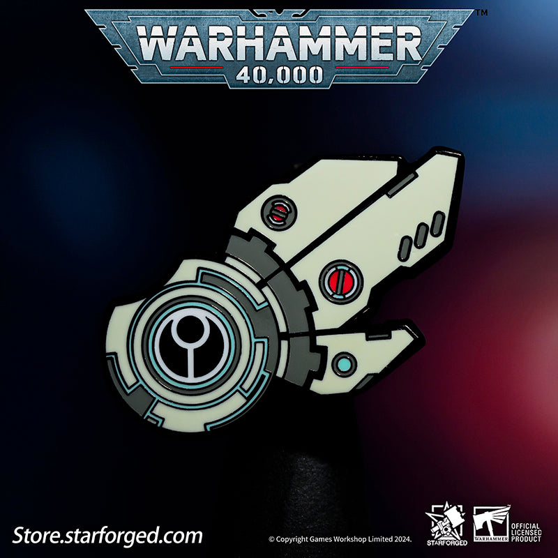 Starforged Warhammer 40K T'au Empire Riptide Shield Generator Men's Pin Brooch