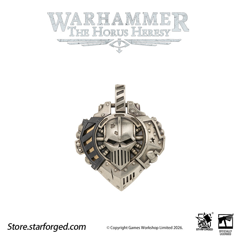 Starforged Warhammer 30K Iron Warriors Heart of Iron Necklace Pendant Warhammer Gifts Fashion Accessories