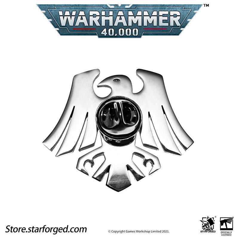 Starforged Warhammer 40K Brooch Raven Guard Chapter Icon Pin Badge Stainless Steel Peripheral Accessories