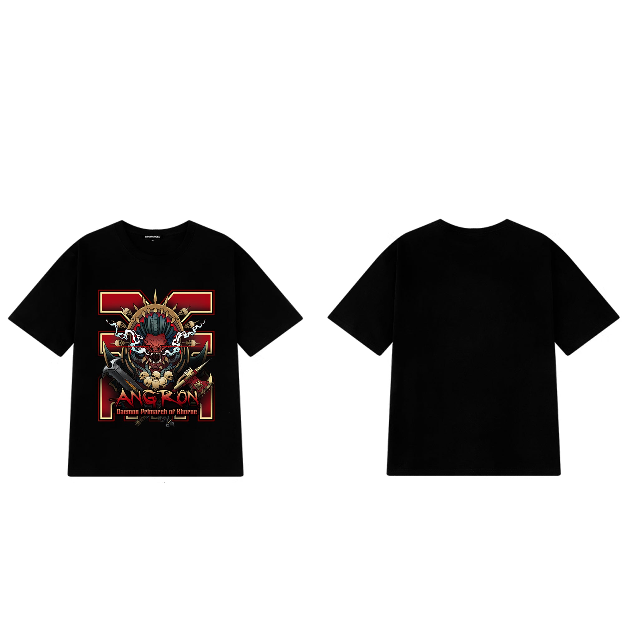 Starforged Angron Daemon Primarch of Khorne Warhammer 40K  Chaos Space Marines T-shirt Clothing