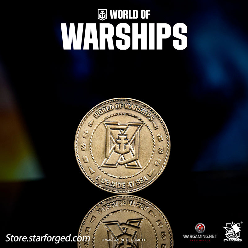 Starforged World of Warships WOWS 10th Anniversary Collectible Coin Game Peripherals Wargaming License
