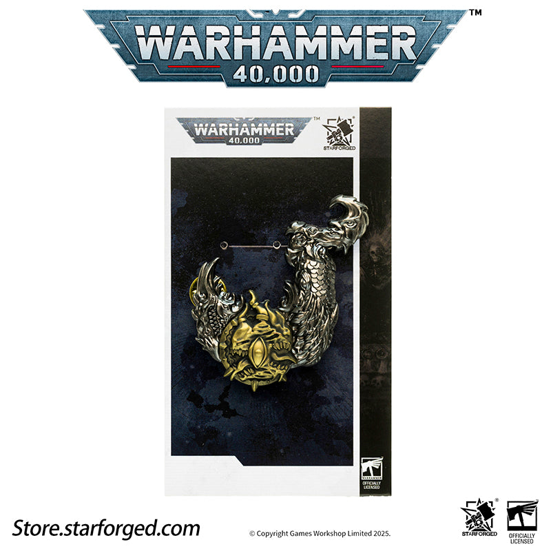 Starforged Warhammer 40K Lords of the Immaterium The Chaos Gods Mark of Ruinous Powers Pin Badge Men's Jewelry Accessories