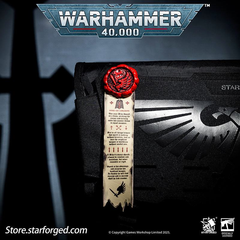 Starforged Warhammer 40K Space Marines Death Company Raven Wing Purity Seal Collection Men's Accessories