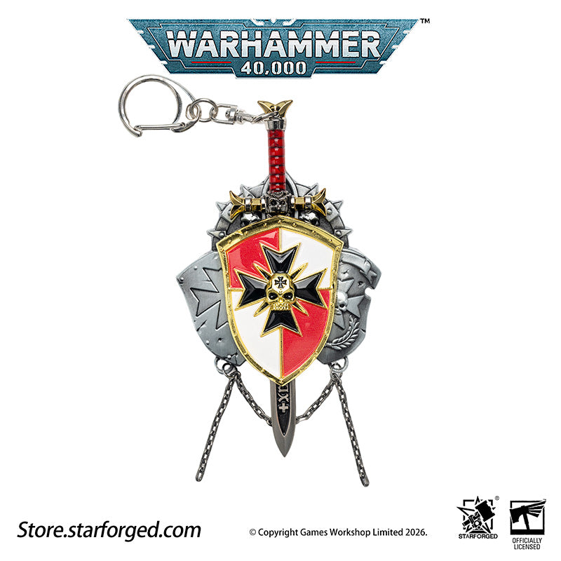Starforged Black Templars Sword Brethren Crusade Shield Warhammer 40K Brooch Pin Badge