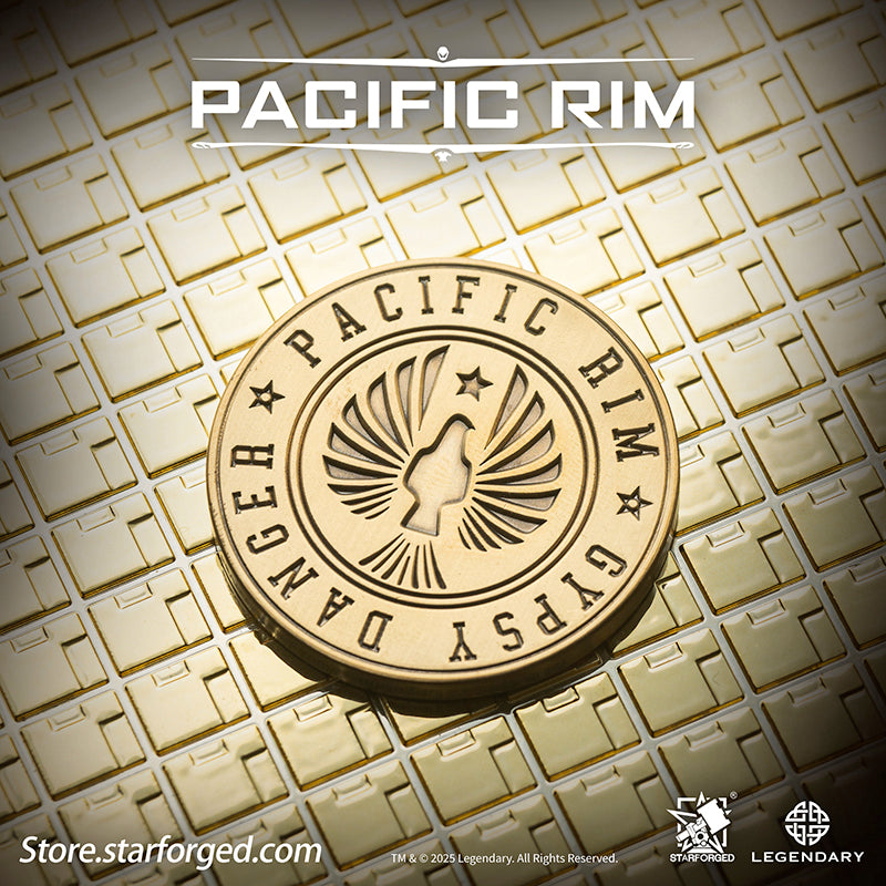 Starforged Pacific Rim PPDC Mark-3 Ace Jaeger – Gipsy Danger Themed Commemorative Coin Gift Official License Gipsy Danger, a Mark-3 Jaeger from the film Pacific Rim, was constructed in Alaska and activated on July 10, 2017. Standing 79 meters tall and weighing 1,980 tons, it is equipped with the "Blue Spark" 4.1 processing unit and powered by an "Arc-9" nuclear vortex turbine.Its combat style is rooted in street fighting techniques, and it is armed with retractable Plasma Cannons on both arms. Designed for 