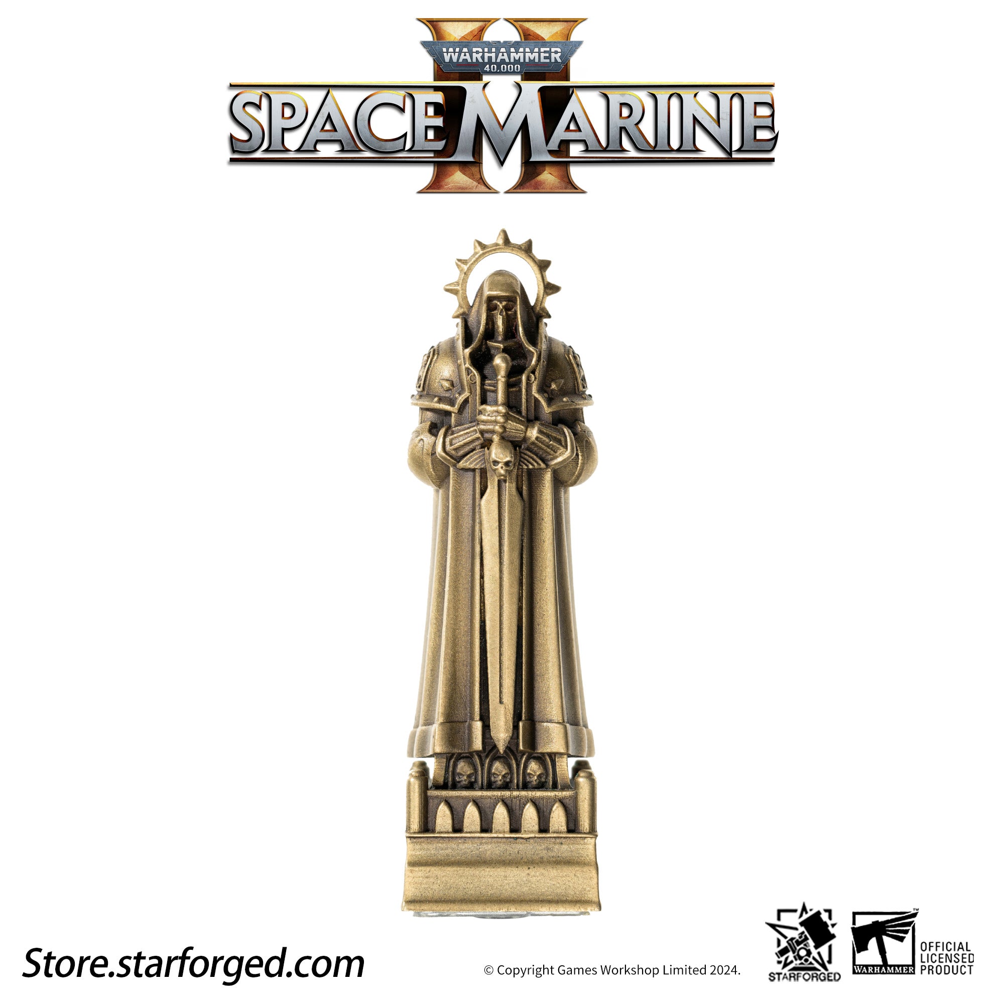 Starforged Imperial Inquisitor Statue Keycap Warhammer 40K Space Marine 2