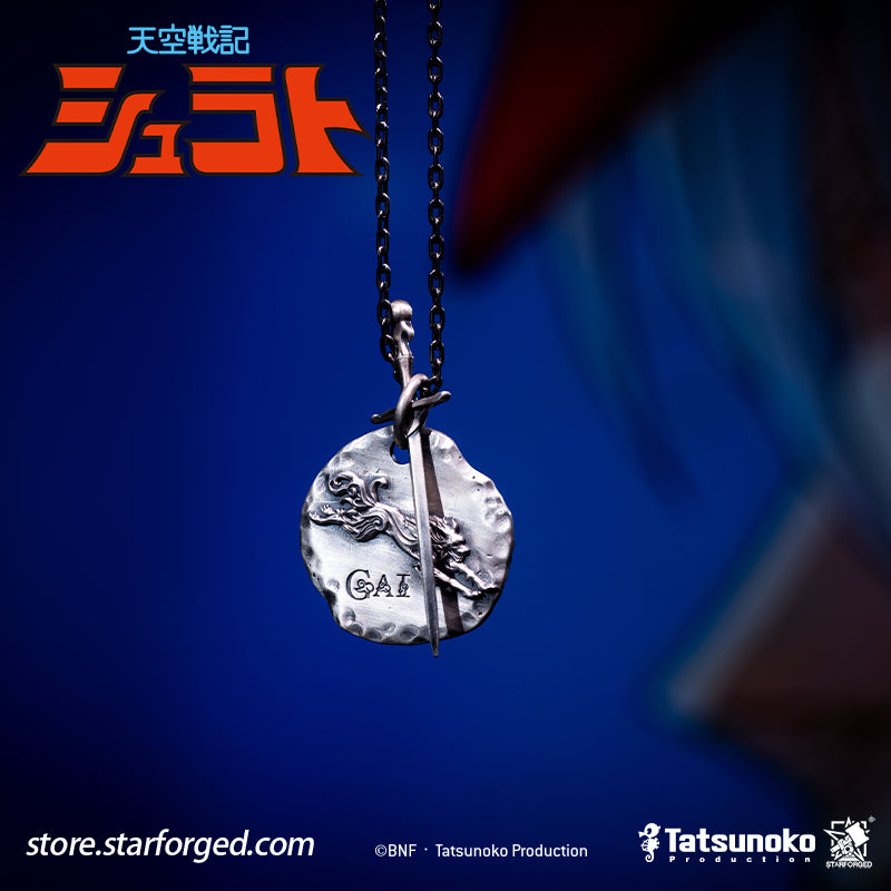 Starforged TenKuu Senki Shurato Yasha King Themed Pendant Offical Licensed Anime Collectible Gift The gale howls, and the Demon Wolf emerges.  Forged from the fateful bonds of the Hachibushu, this pendant captures the dark, solitary spirit of Yasha-Oh Gai Kuroki. Inspired by the iconic anime character, its sharply defined details faithfully bring his presence to life.  On one side lies the gentle heart of an ordinary young man; on the other, a Yasha king consumed by darkness.