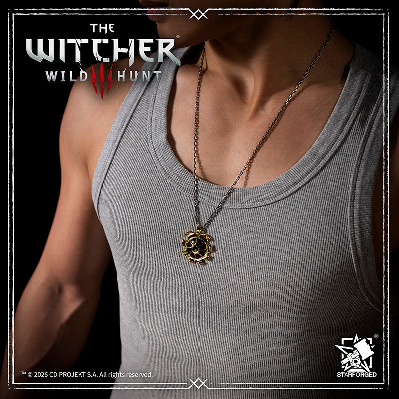 Starforged The Witcher 3: Wild Hunt Nilfgaardian Royal Pendant Silver Pendant Game Merchandise Officially Authorized The Nilfgaardian Empire is the most powerful empire in the known world and in history. Located in the south of the continent, it boasts formidable military forces and elite commanders.  Its capital is the City of Golden Towers, situated on the banks of the Alba River. The empire continuously expands its territory by conquering neighboring lands through both military might and political maneuv