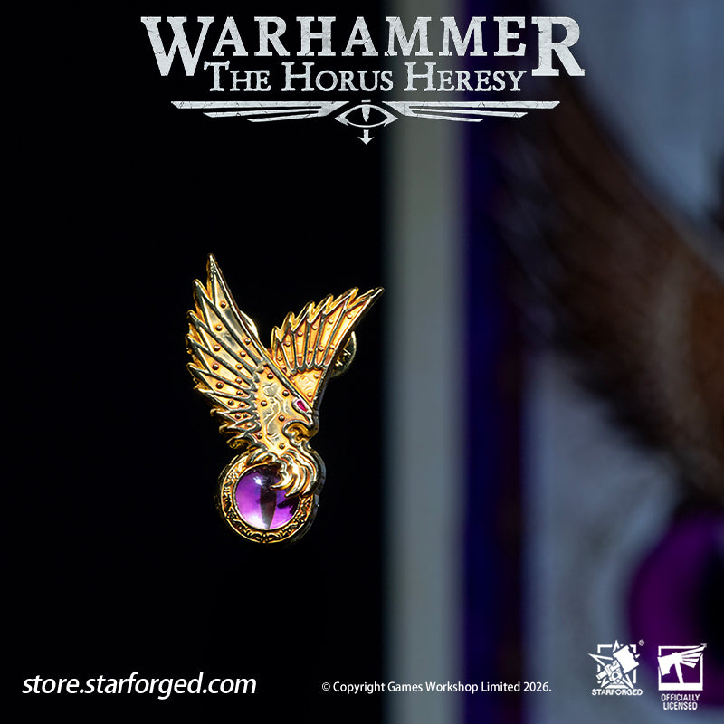 Starforged Warhammer 30K Chaos Space Marine Emperor's Children Phonecian's Favour Armourial Pin Warhammer Gifts Fashion Accessories The Emperor's Children were the III Legion of the twenty original Space Marine Legions, also known after their fall as the Lords of Profligacy. Their Primarch is Fulgrim. One of the nine legions that betrayed the Emperor during the Horus Heresy, they became Chaos Space Marines. 