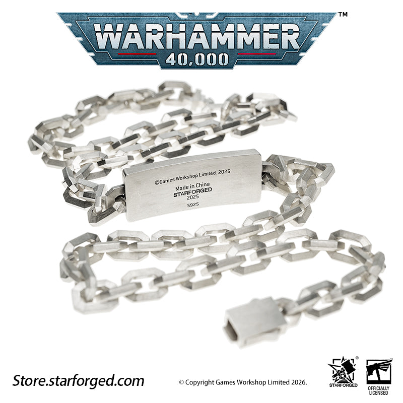 Starforged Warhammer 40K Space Marine Deathwatch Chain Bracelet Fashion Accessories