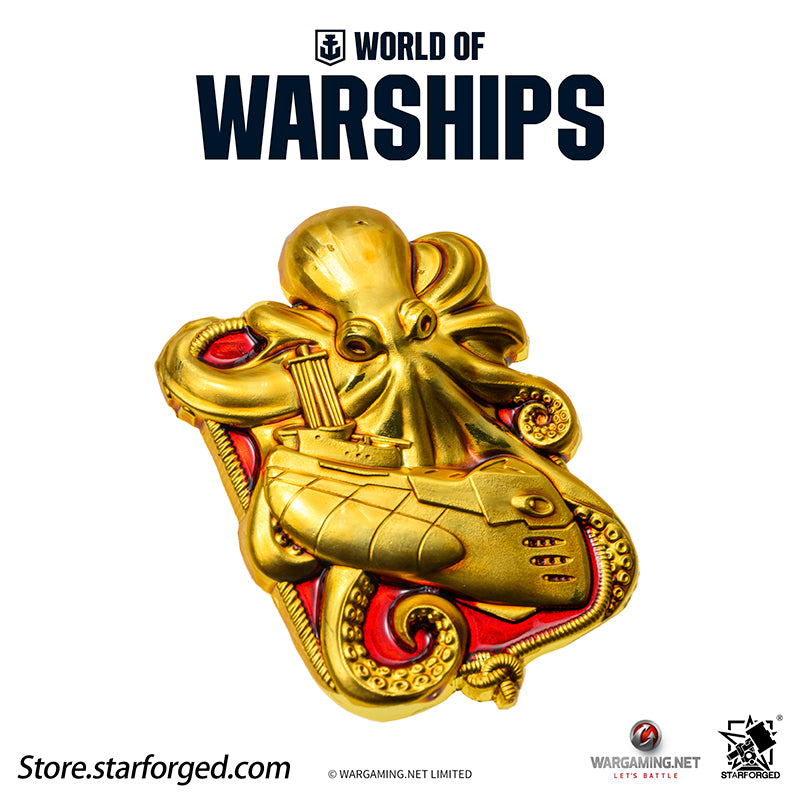 Starforged World of Warships Metal Badge Pin Brooch Badge Game Peripherals Wargaming License