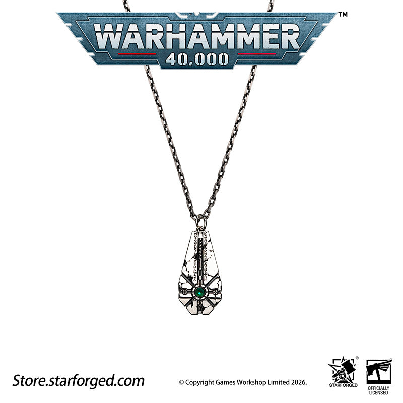 Warhammer 40K Starstele of Dominion Pendant Necrons Necklace by Starforged