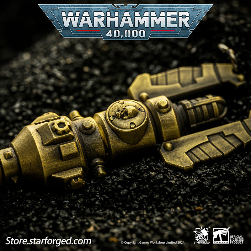 Starforged Warhammer 40K Warhammer II Deep Strike Beacon Game Peripheral Alloy Keychain Christmas Gifts