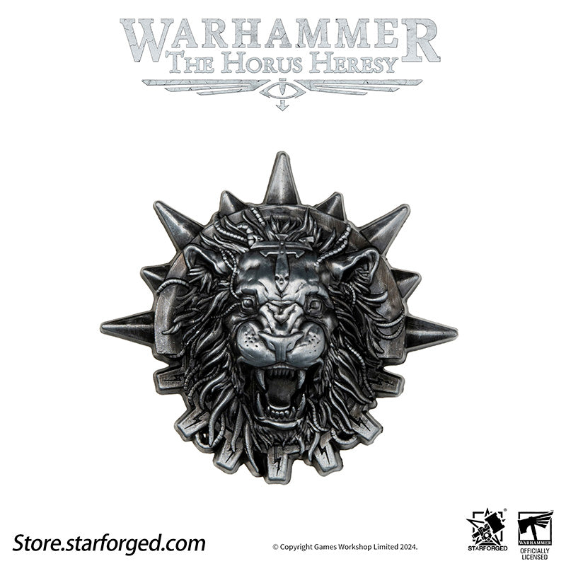 Starforged Warhammer Horus Heresy Burning  Galaxy Legion Insignia Pin Badge Brooch 30K Men's Jewelry