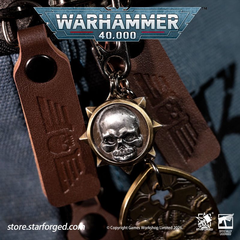 STARFORGED Warhammer 40K Space Marines Adeptus Astartes The Process of Initiation Keyring | Warhammer Gifts | Warhammer Accessories