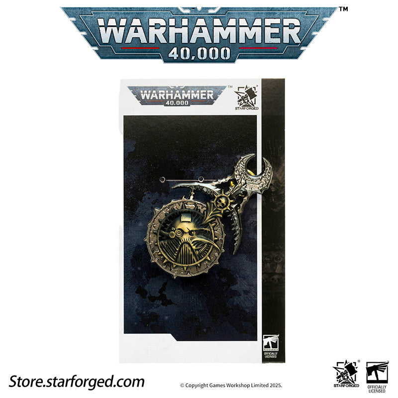 Starforged Warhammer 40K Lords of the Immaterium The Chaos Gods Mark of Ruinous Powers Pin Badge Men's Jewelry Accessories
